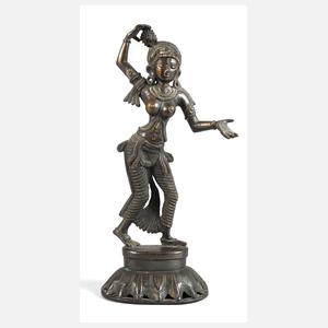 Bronzeplastik Yogini