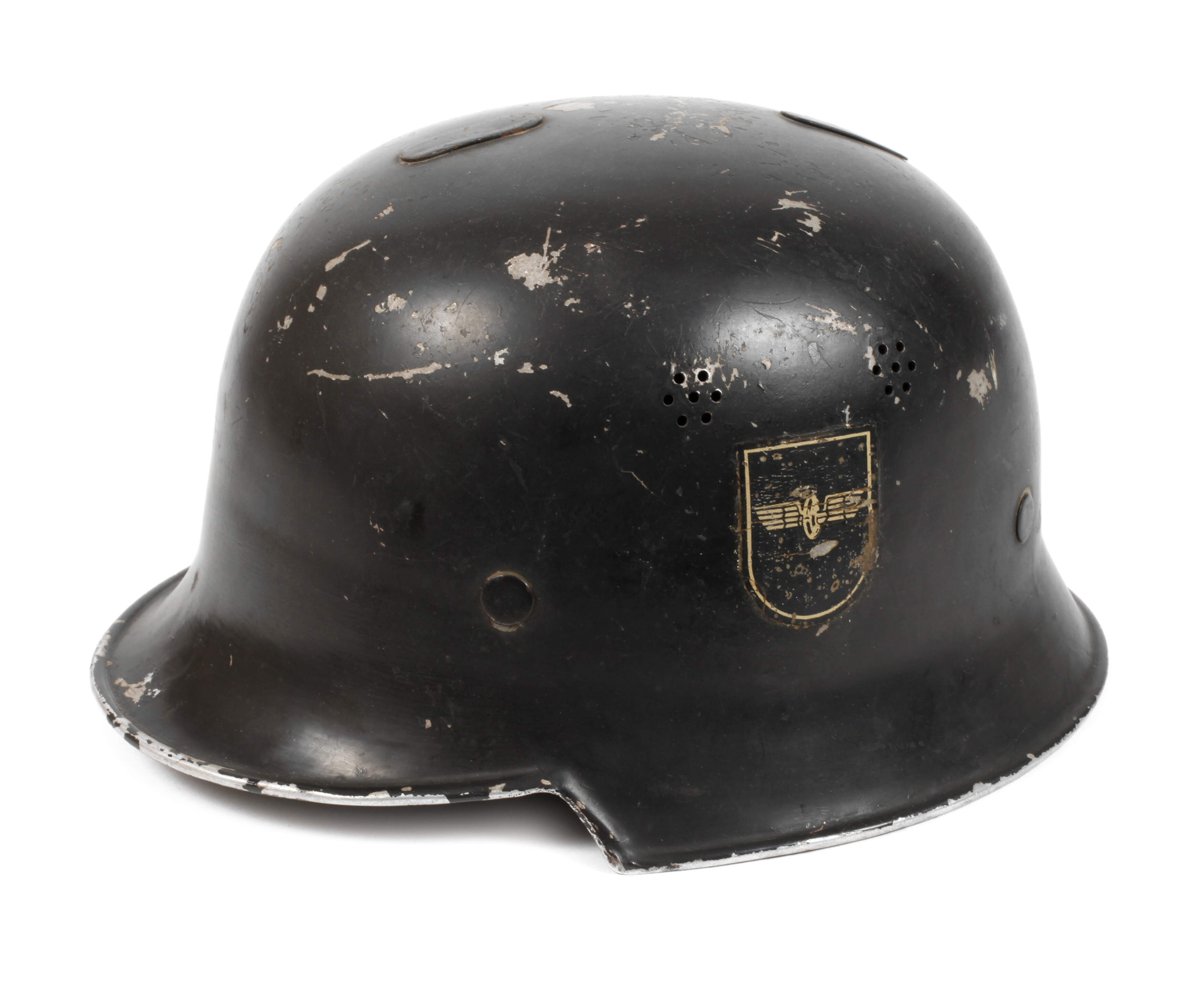 Helm der Reichsbahn-Feuerschutzpolizei
