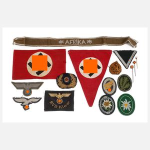 Konvolut Effekten und Abzeichen 2. Weltkrieg