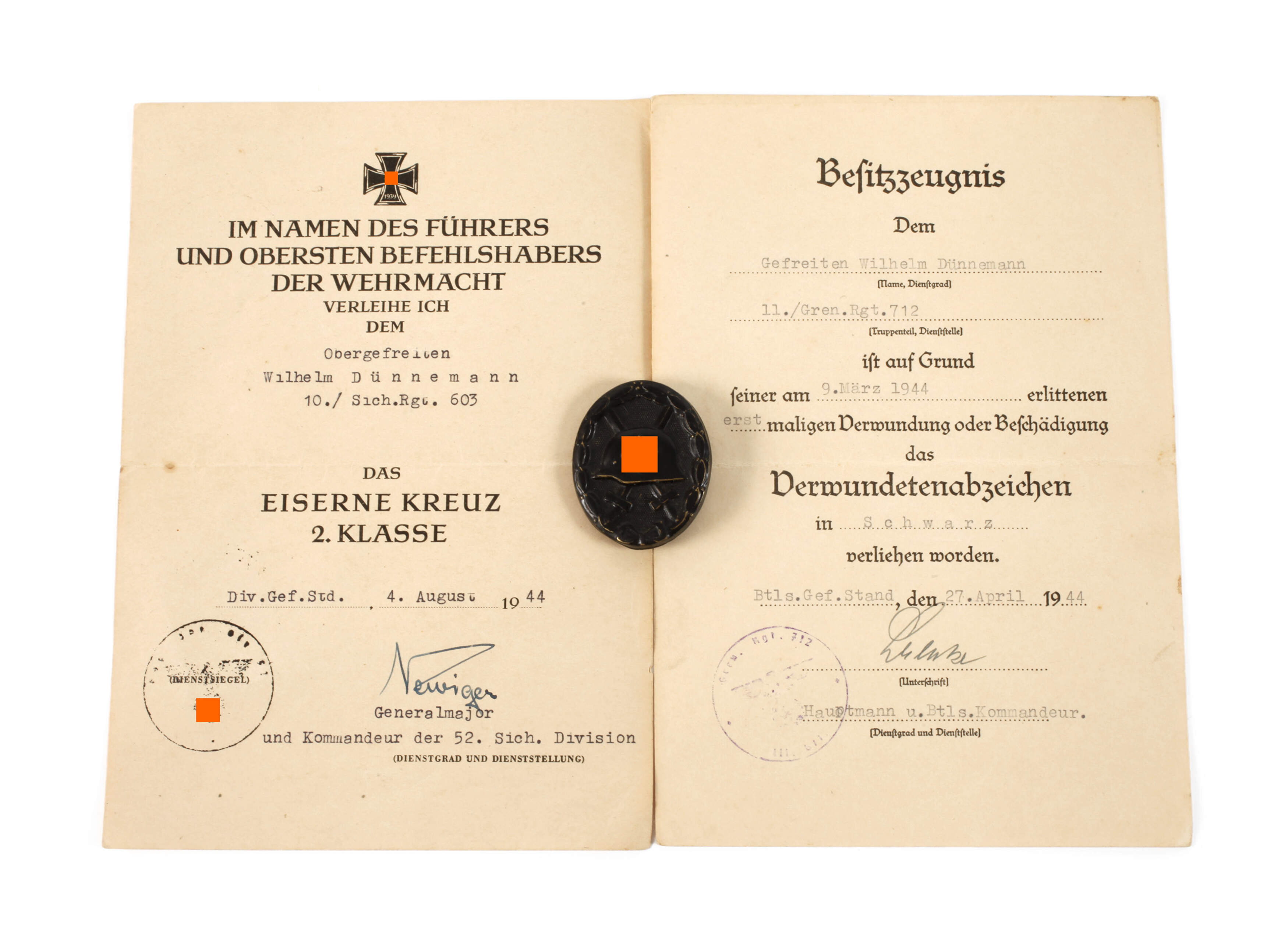 Nachlass 2. Weltkrieg