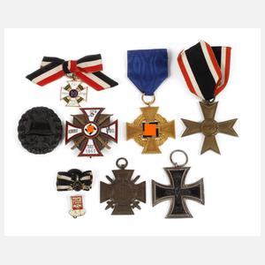 Konvolut Orden 1. und 2. Weltkrieg