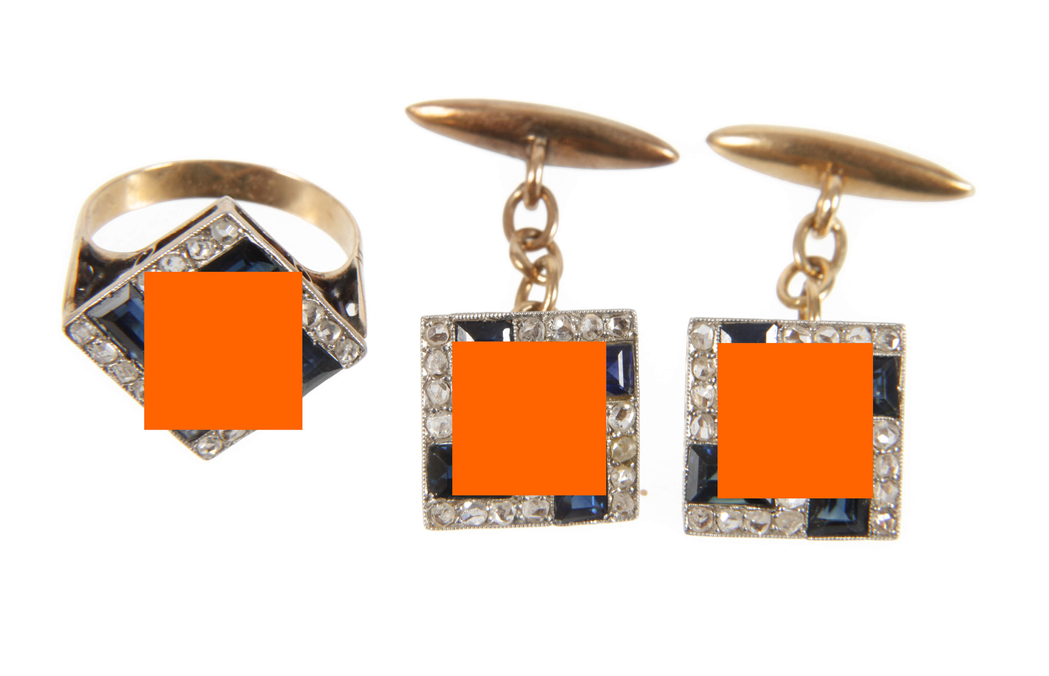 Manschettenknöpfe und Damenring 3. Reich