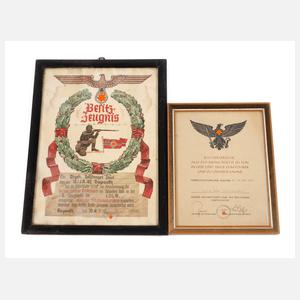 Zwei Urkunden 3. Reich