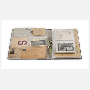Konvolut Papiere, Belege und Feldpost 3. Reich
