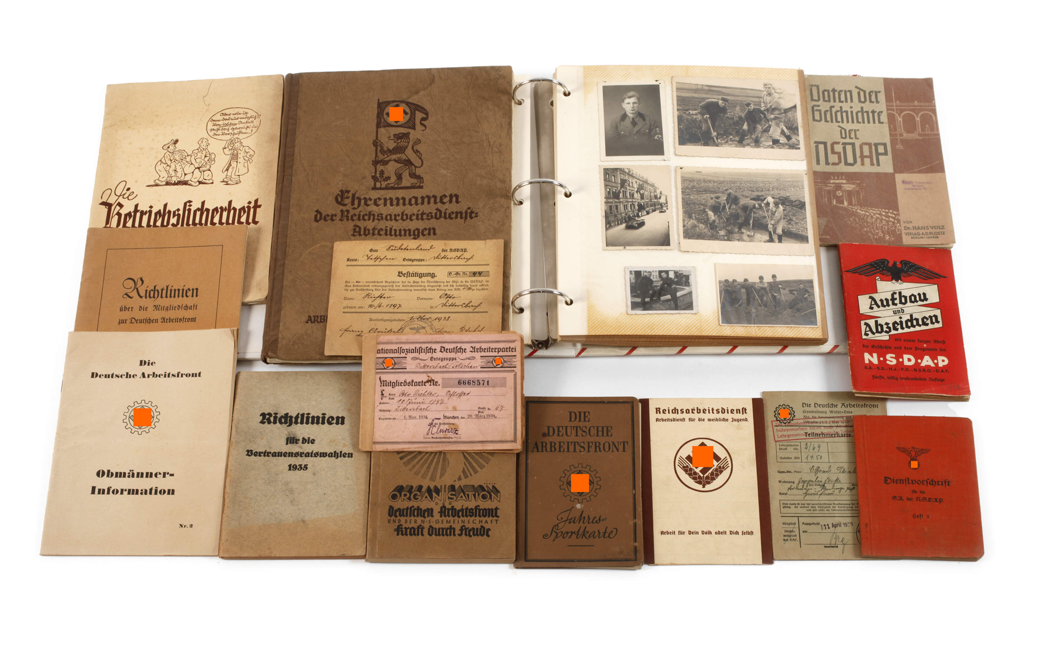 Konvolut Fotos und Papiere 3. Reich