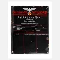 Emailleschild 3. Reich111