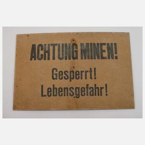 Vier Grenzschilder DDR
