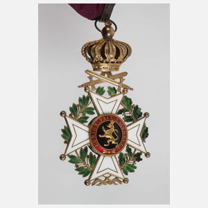 Orden Leopold II. Kommandeurskreuz mit Schwertern