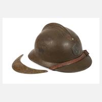Stahlhelm und Helmauflage Frankreich111