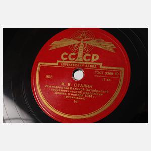 Vier Schellackplatten Russland