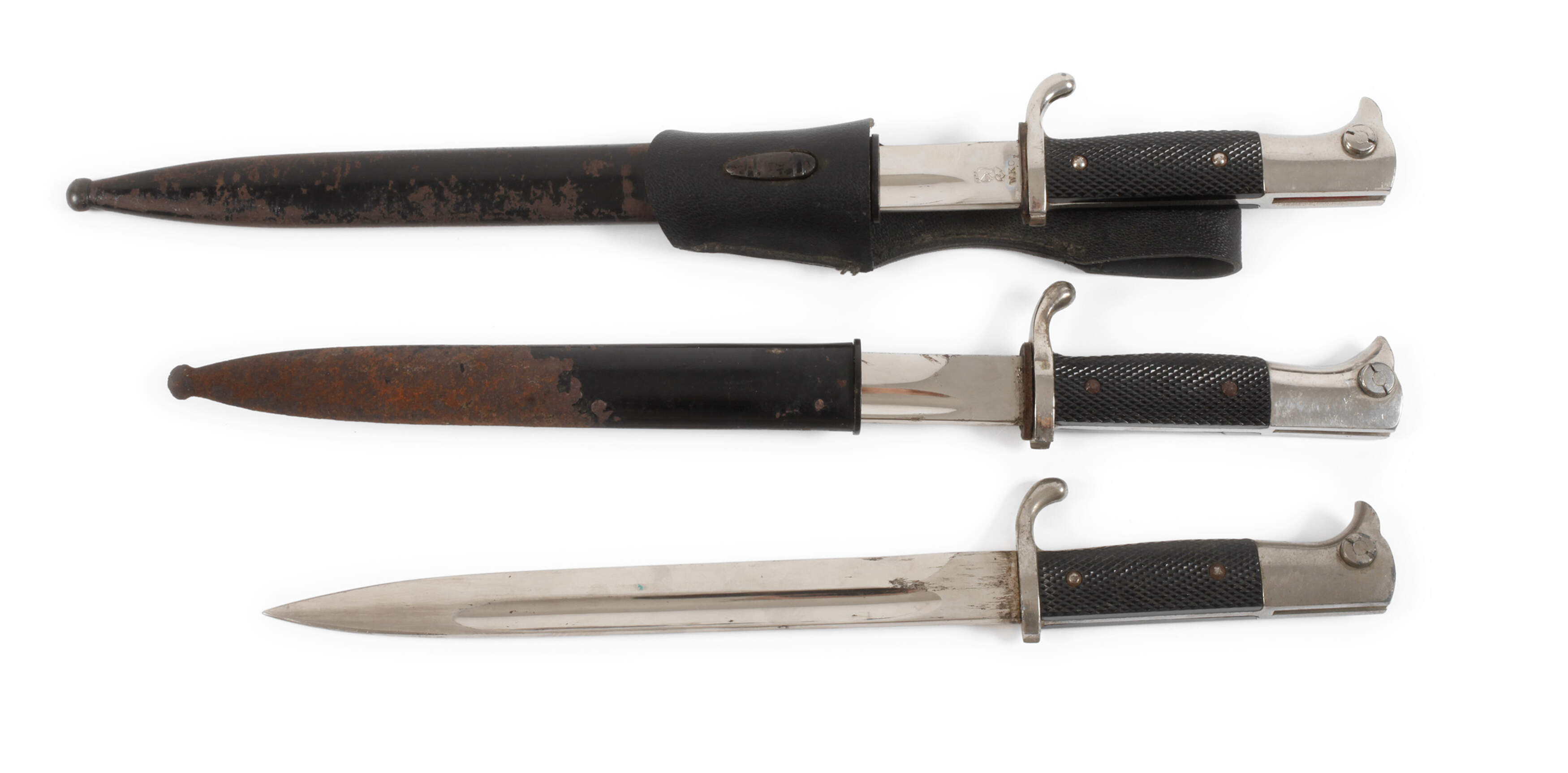Drei Ausgehbajonette Wehrmacht