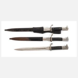 Drei Ausgehbajonette Wehrmacht