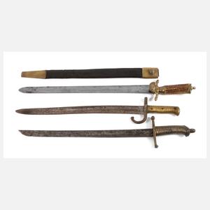 Hirschfänger, Bajonett und Säbel