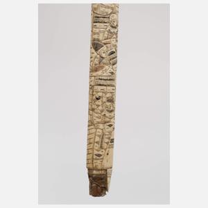 Mandau und Knochen-Wakizashi