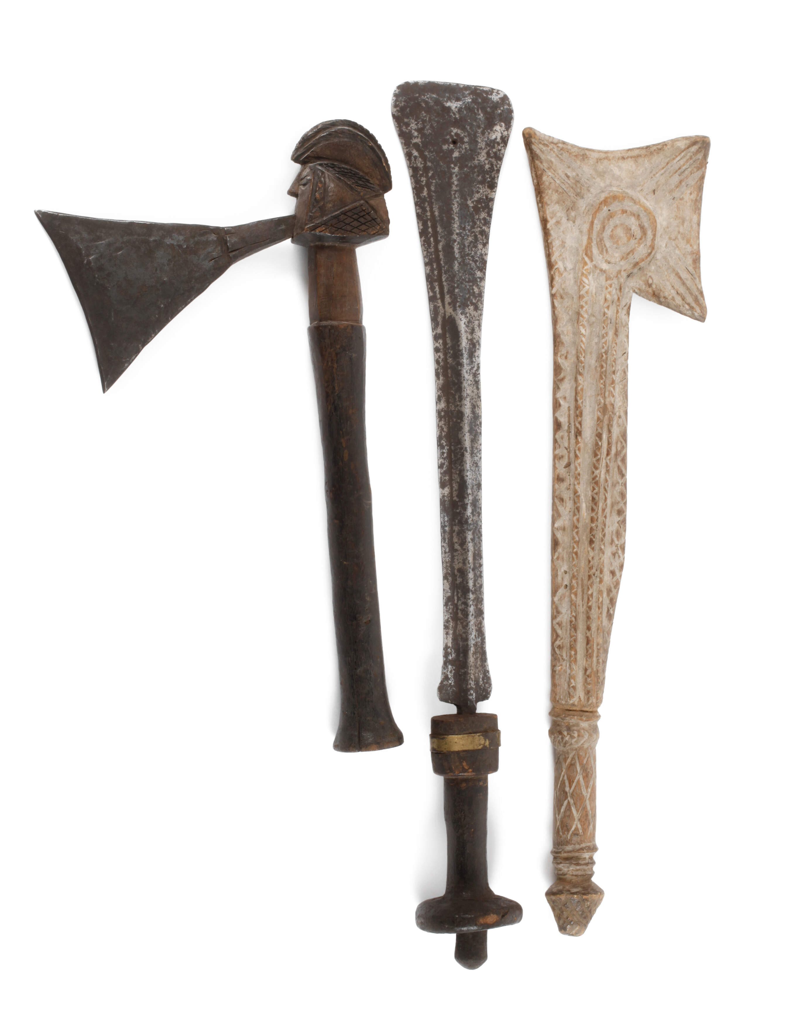 Würdezeichen, Kultschwert und Statusbeil Afrika