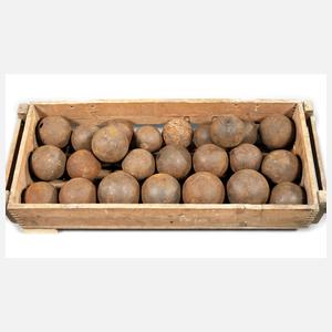 Konvolut Kanonenkugeln