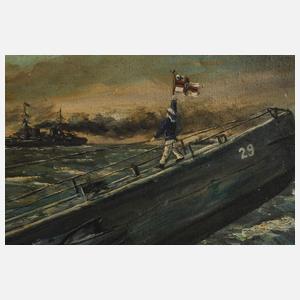 Gemälde Marine 1. Weltkrieg
