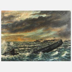 Gemälde Marine 1. Weltkrieg