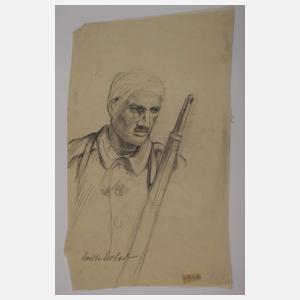 Erich Erler, Drei Soldatenzeichnungen