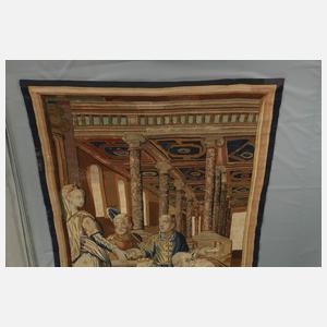 Barocke Tapisserie "Die Botschaft"