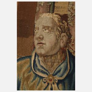 Barocke Tapisserie "Die Botschaft"