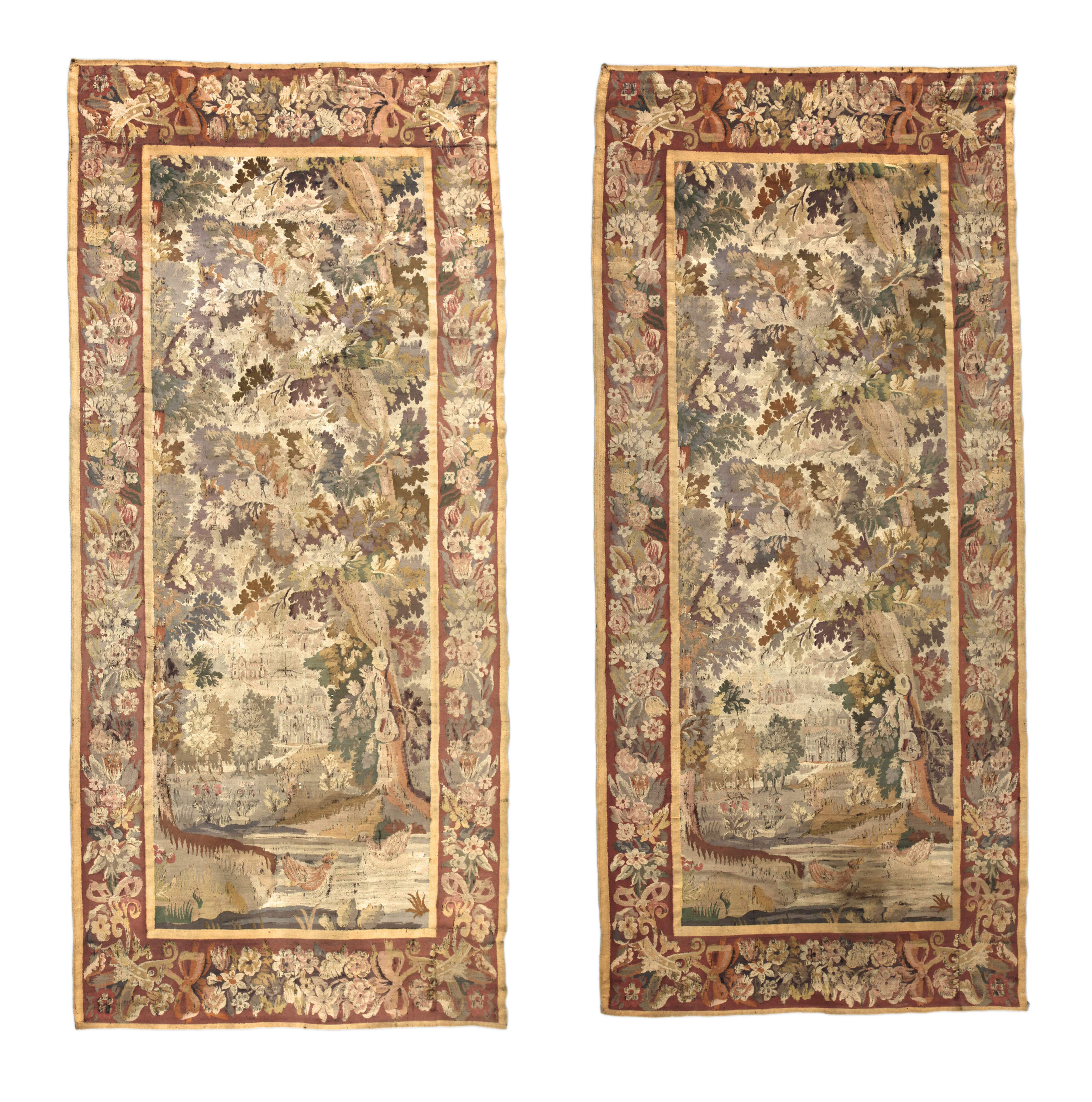 Paar Gobelin-Verduren