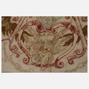 Feine Seidenstickerei Historismus