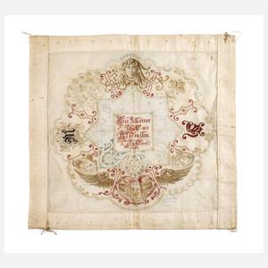 Feine Seidenstickerei Historismus