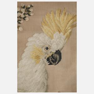 Übergroßes Stickbild Biedermeier