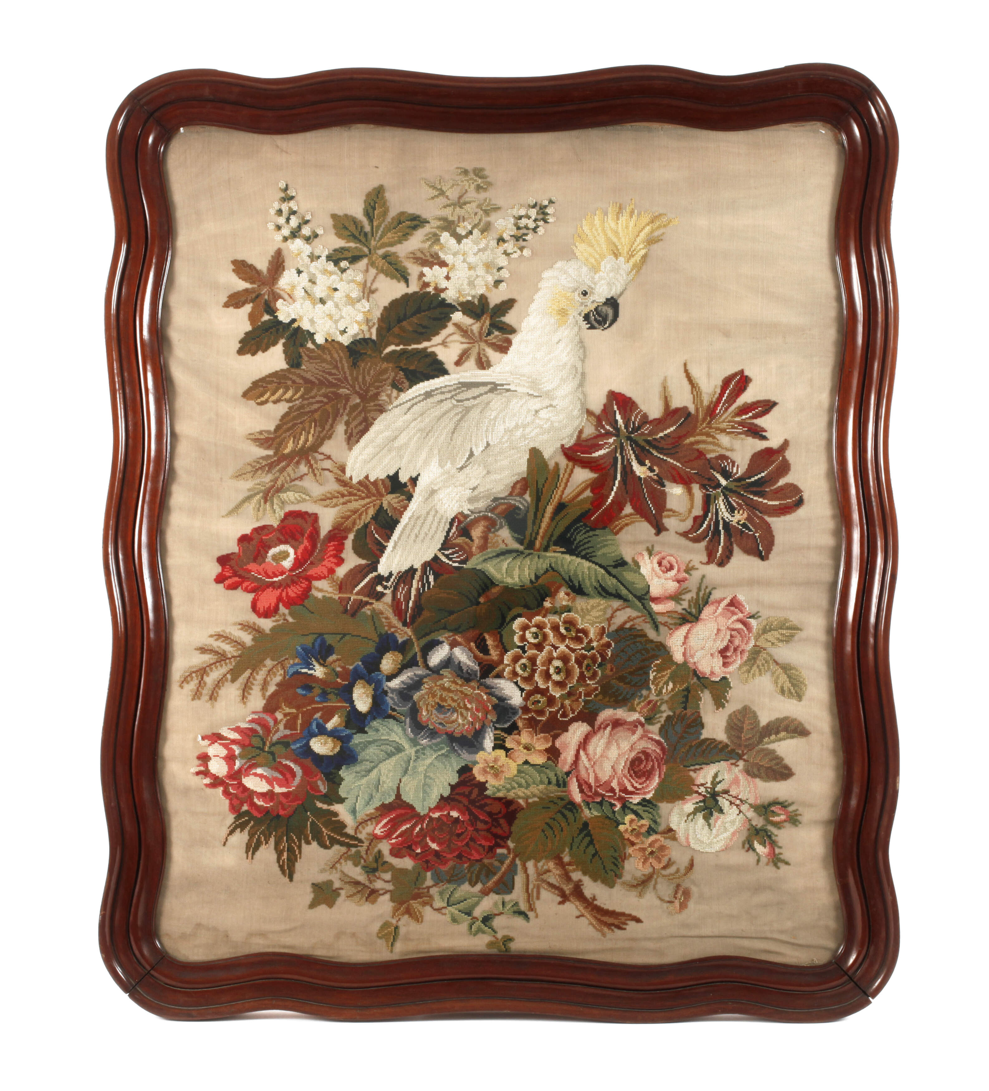 Übergroßes Stickbild Biedermeier