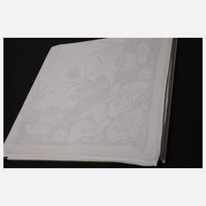 Gebilddamast-Tischtuch Jugendstil