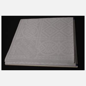 Konvolut Tafeltücher geometrischer Dekor