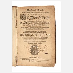 Policey Ordnung Herzog von Gülich 1696