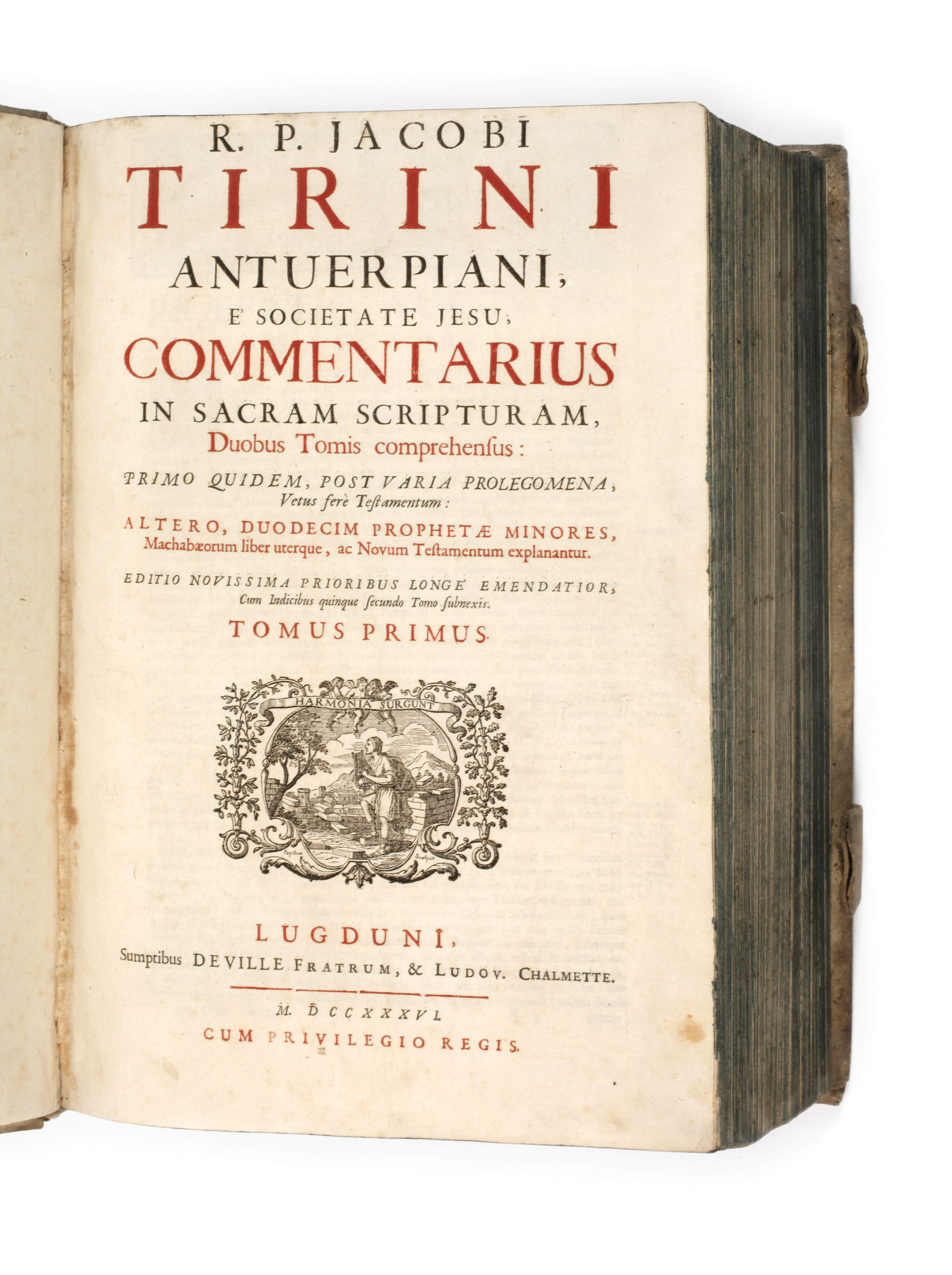 Jacobus Tirinus, Kommentar zur Heiligen Schrift