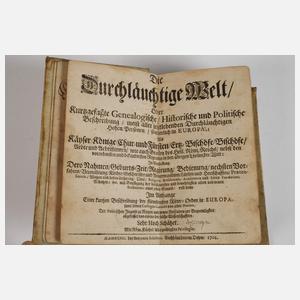 Zwei Bände Wappenkunde 1701