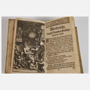 Zwei Bände Wappenkunde 1701