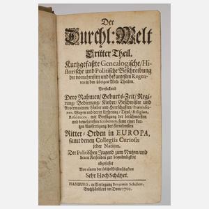 Zwei Bände Wappenkunde 1701