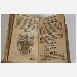 Zwei Bände Wappenkunde 1701