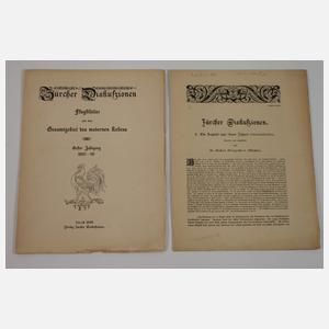 Panizza, Zürcher Diskussionen