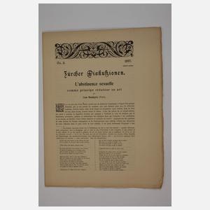 Panizza, Zürcher Diskussionen