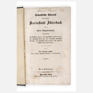 Urkundliche Chronik der alten Kreisstadt Jüterbock