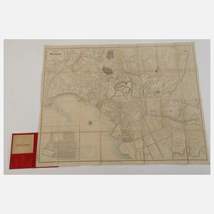 Zwei Stadtpläne Tokio 1893