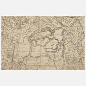 Zwei Stadtpläne Tokio 1893