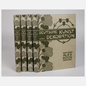 28 Bände Deutsche Kunst & Dekoration 1900–1913