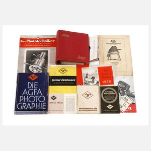Sechs Agfa Fotoprospekte
