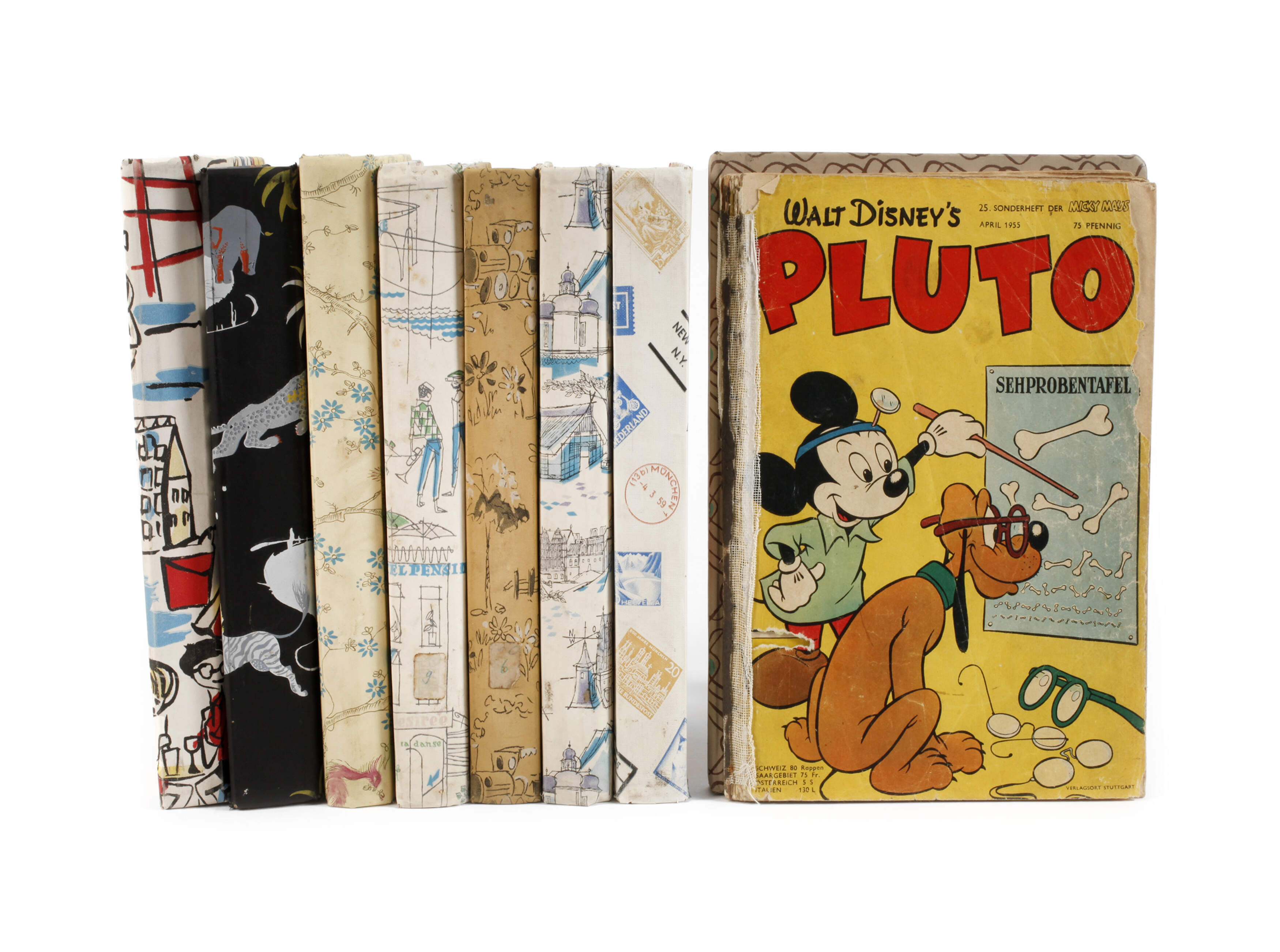 Acht Sammelbände Micky Maus