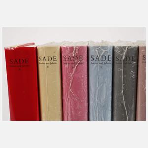 Zehn Bände Marquis de Sade