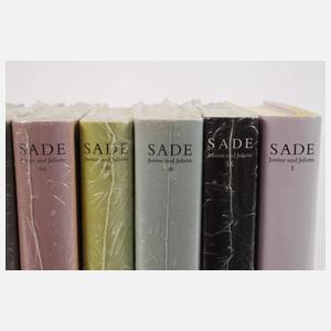 Zehn Bände Marquis de Sade