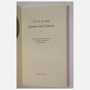 Zehn Bände Marquis de Sade