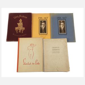 Fünf Bände Akt und Fotografie